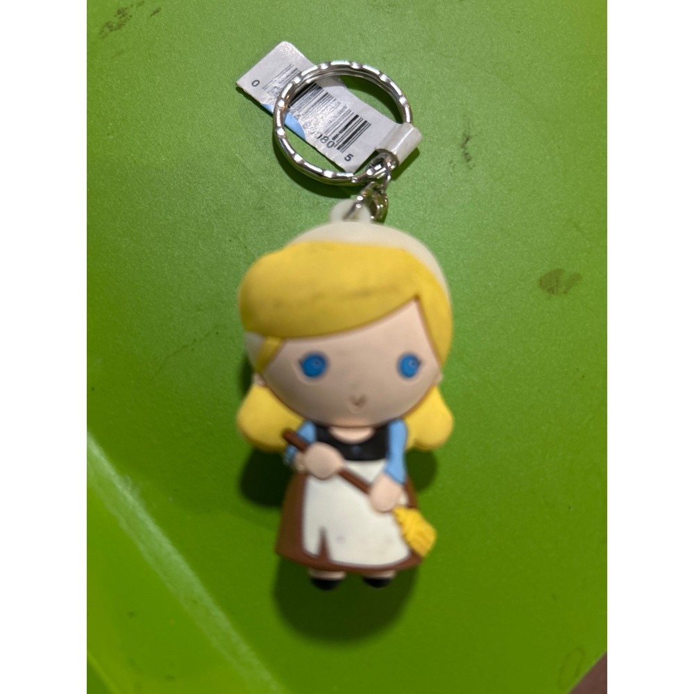 Disney Cinderella Figural Bag Clip Keychain Monogram International 3D Foam Chibi